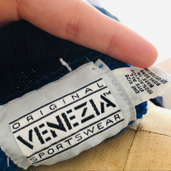 VINTAGE 80s Rainbow Tunic Sweater Venezia - Picture 5 of 5